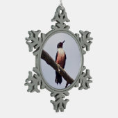 Lewis' Woodpecker Tin Sneeuwvlok Ornament (Links)