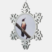 Lewis' Woodpecker Tin Sneeuwvlok Ornament (Rechts)
