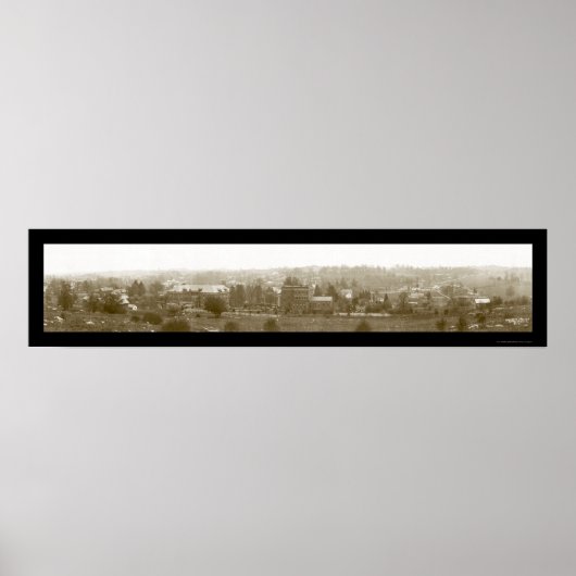 Lewisburg WV Birdseye Foto 1913 Poster (Voorkant)