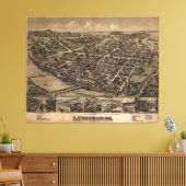 Lewisburgh, Pennsylvania (1884) Canvas Afdruk (Insitu (Woonkamer))