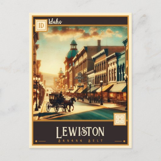 Lewiston, Idaho  | Antiek Briefkaart (Voorkant)
