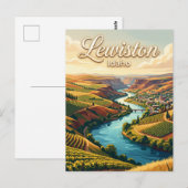 Lewiston Idaho Briefkaart (Voorkant / Achterkant)