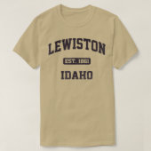 Lewiston Idaho ID  State Athletic style T-shirt (Design voorkant)
