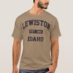 Lewiston Idaho ID State Athletic style T-shirt
