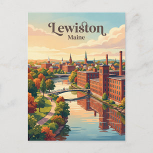 Lewiston, Maine Briefkaart