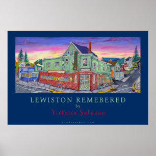 Lewiston Maine herinnerde zich Poster