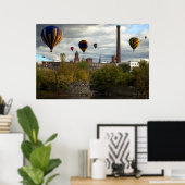 Lewiston Maine Hot Air-ballonnen Poster (Thuiskantoor)