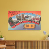 Lewiston, Maine - Large Letter Scenes Canvas Afdruk (Insitu (Woonkamer))