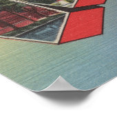 Lewiston, Maine - Large Letter Scenes Poster (Hoek)