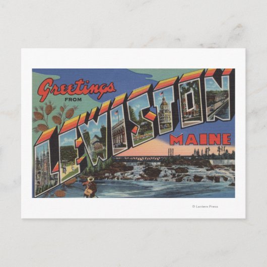 Lewiston, Maine (Scene) Briefkaart (Voorkant)