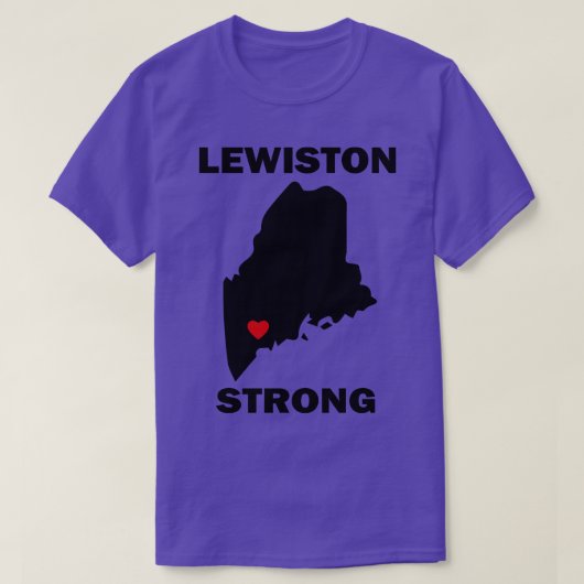 Lewiston Maine Strong TShirt (Design voorkant)