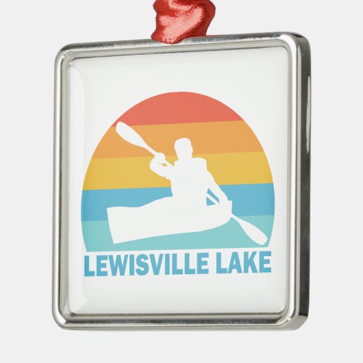 Lewisville Lake Texas Kayak Metalen Ornament (Links)