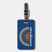 Lewisville Lake Texas Rainbow Bagagelabel (Voorkant verticaal)