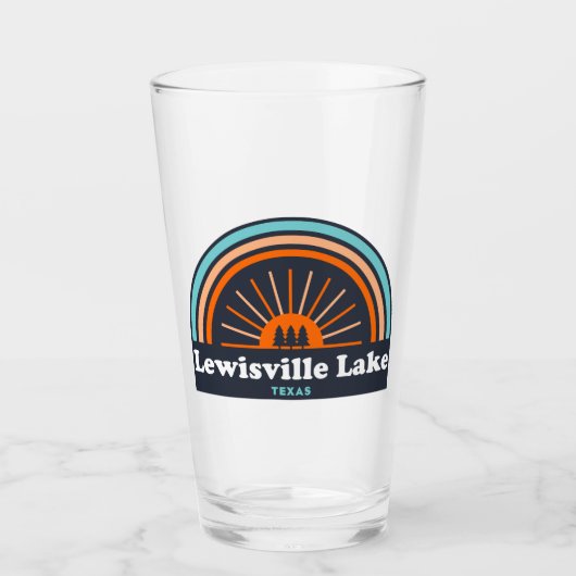 Lewisville Lake Texas Rainbow Glas (Voorkant)