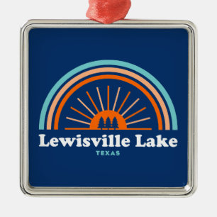 Lewisville Lake Texas Rainbow Metalen Ornament