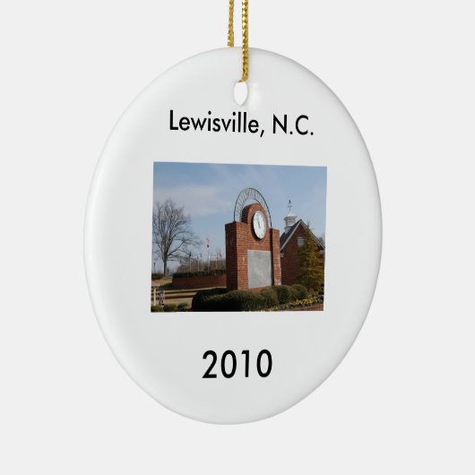 Lewisville, N.C. Keramisch Ornament (Rechts)