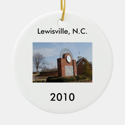 Lewisville, N.C. Keramisch Ornament (Voorkant)