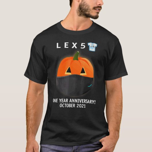 Lex5 1 jaar Jubileum T-shirt (Voorkant)