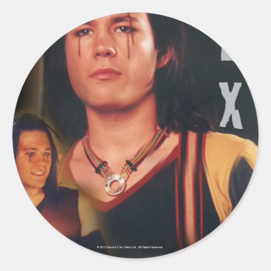 Lex de stam ronde sticker (Voorkant)