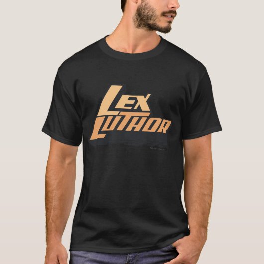 Lex Luther - Twee regels T-shirt (Voorkant)