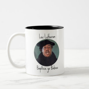 Lex Lutheran Tweekleurige Koffiemok