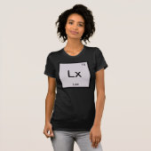 Lex Naam Chemie Element Periodiek Systeem T-shirt (Voorkant volledig)