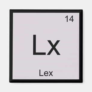 Lex Name Chemistry Element Periodic Table Magneet