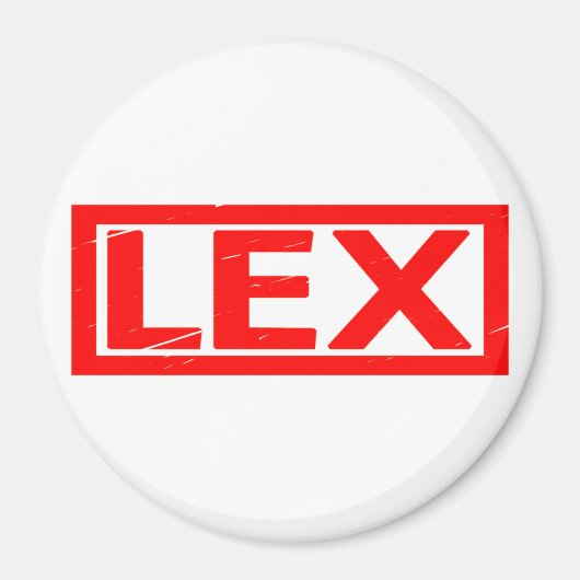 Lex stempel magneet (Voorkant)