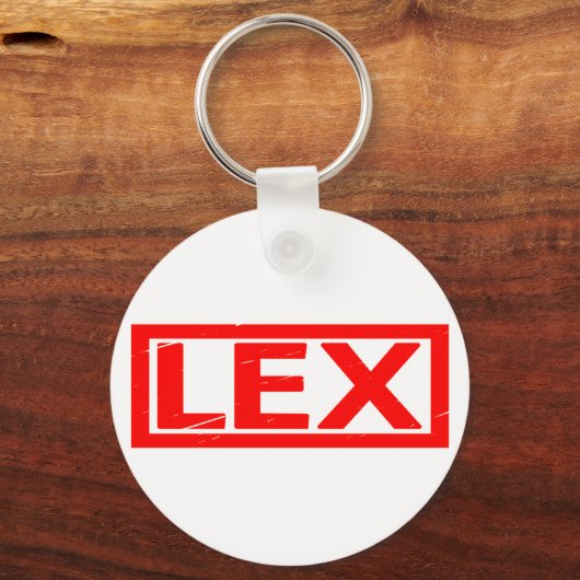 Lex stempel sleutelhanger (Voorkant)