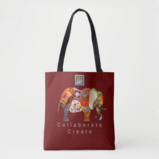 LexArt Collaborate Canvas tas - Donkere kleur (Voorkant)