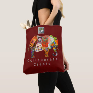 LexArt Collaborate Canvas tas - Donkere kleur