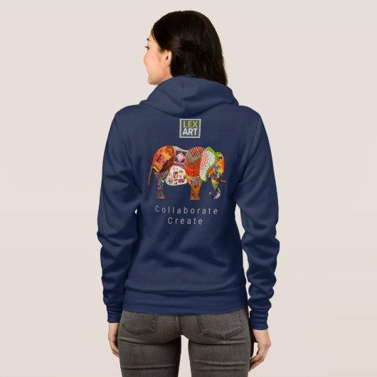 LexArt Collaborate Jacket Hoodie (Achterkant volledig)