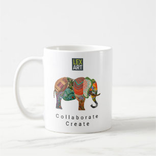 LexArt SamenwerkingsT-shirt v2 - Lichte Kleur Koffiemok