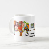 LexArt werkt Mok samen - wit (Voorkant links)