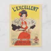L'Excellent Frankrijk Vintage 1895 Poster Briefkaart (Voorkant)