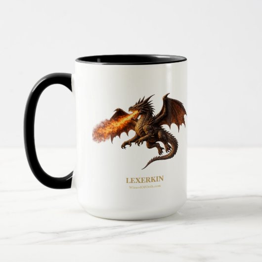 LEXERKIN de Dragon Coffee Mug Mok (Links)