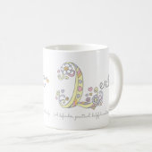 Lexi letter L: monogram mok (Voorkant rechts)