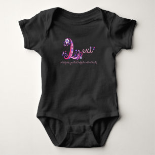 Lexi meisjes naam en betekenis L baby kleding Romper