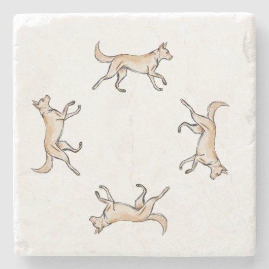 Lexi Trot Stenen Onderzetter (Voorkant)