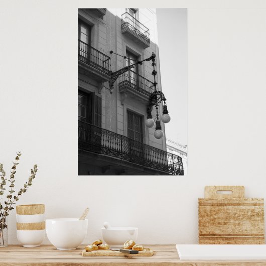 L'Exiample Poster Print (Barcelona, Spanje) (Keuken)