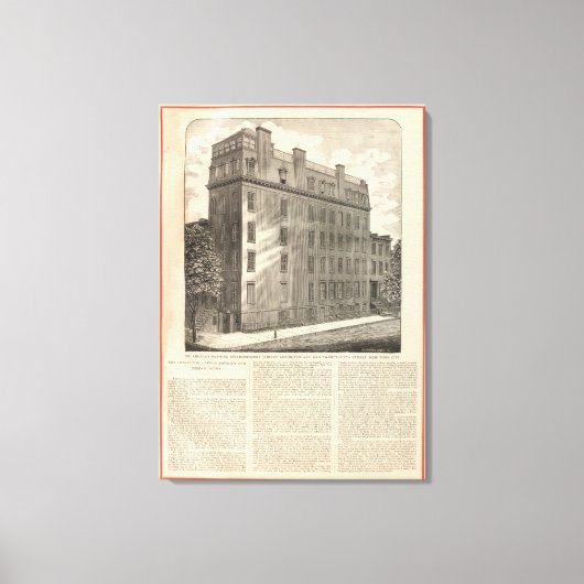 Lexington Avenue Turkse en Romeinse baden Canvas Afdruk (Voorkant)