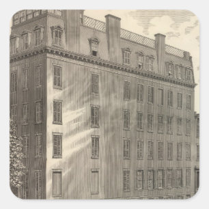 Lexington Avenue Turkse en Romeinse baden Vierkante Sticker
