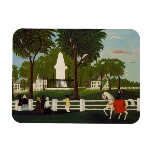 Lexington Battle Monument, c.1830 Magneet (Horizontaal)