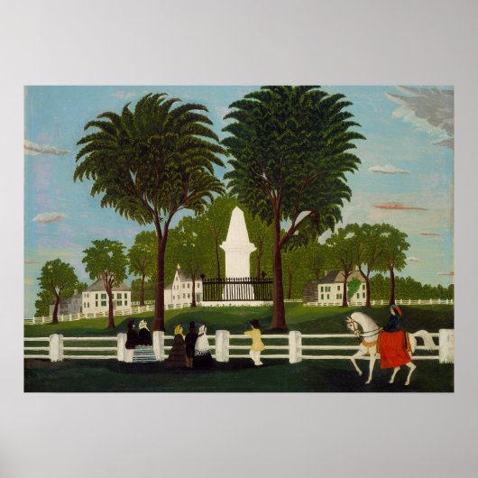 Lexington Battle Monument, c.1830 Poster (Voorkant)