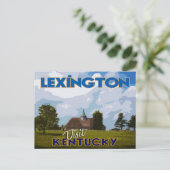 Lexington, bezoek Kentucky... Briefkaart (Staand voorkant)
