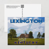 Lexington, bezoek Kentucky... Briefkaart (Voorkant / Achterkant)