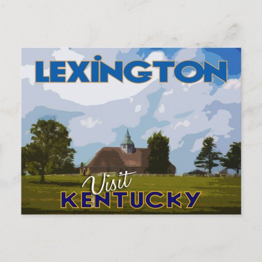 Lexington, bezoek Kentucky... Briefkaart (Voorkant)