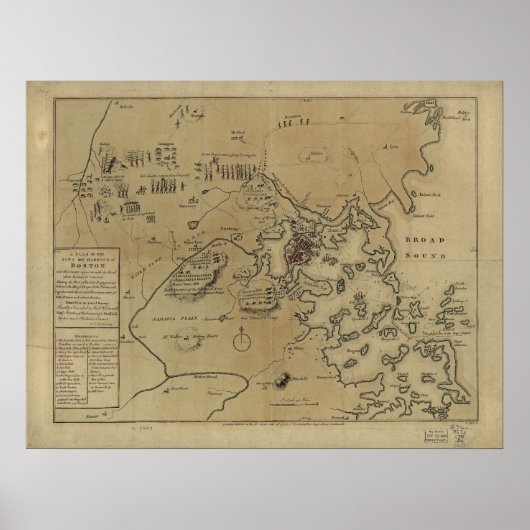 Lexington, concord, en Siege of Boston Poster (Voorkant)