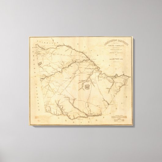 Lexington District, South Carolina Canvas Afdruk (Voorkant)