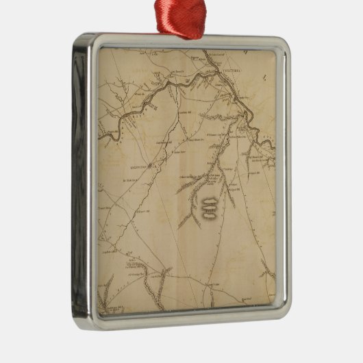 Lexington District, South Carolina Metalen Ornament (Rechts)